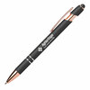 Ellipse Softy Rose Gold Metallic w/ Stylus - Laser Engraved Logo W/ BLUE INK