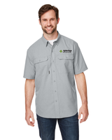 Dri Duck Men's Crossroad Dobby Short-Sleeve Woven Shirt