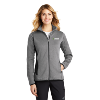 Eddie Bauer Ladies Full-Zip Heather Stretch Fleece Jacket