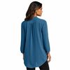 Port Authority Ladies 3/4-Sleeve Textured Crepe Tunic