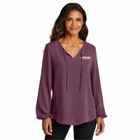 Port Authority Ladies Textured Crepe Blouse